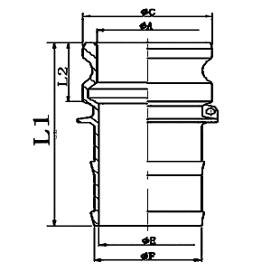 尼龍快速接頭E型規格